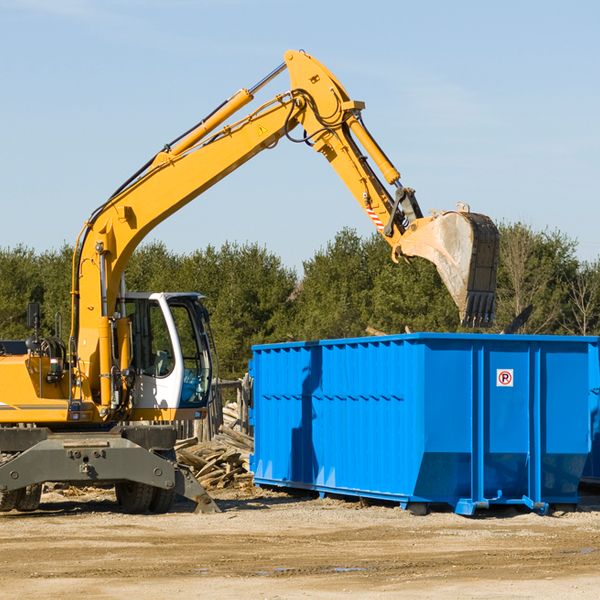 what kind of customer support is available for residential dumpster rentals in Mexia AL